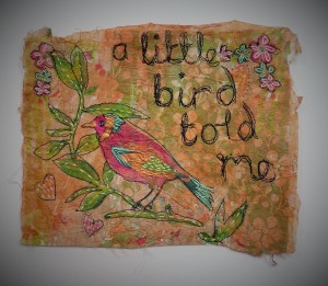 A little bird told me white background