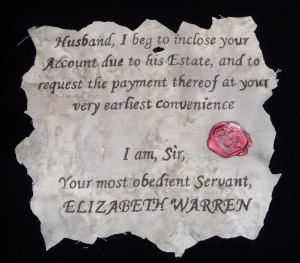 Threads of Time Letter